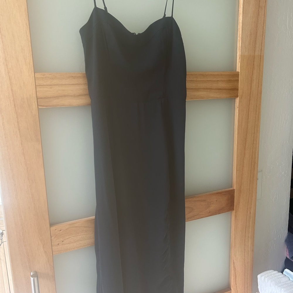 The A&F Camille Midi Dress- Navy blue